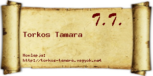 Torkos Tamara névjegykártya